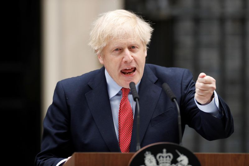 &copy; Reuters. Britain&apos;s Prime Minister Boris Johnson to return to work on Monday