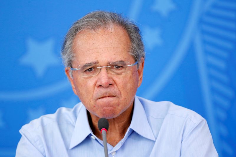 © Reuters. Ministro da Economia, Paulo Guedes, em Brasília