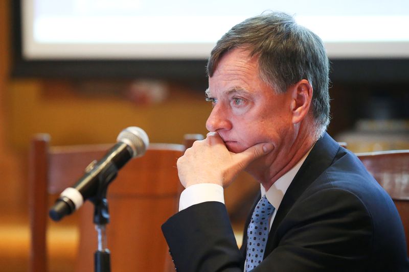 &copy; Reuters. Chicago Federal Reserve Bank President Charles Evans looks on during the Global Interdependence Center Members Delegation Event in Mexico City