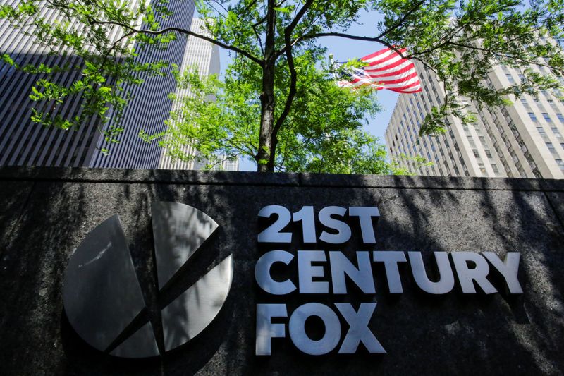 &copy; Reuters. The 21st Century Fox logo is displayed outside the News Corporation building in the Manhattan borough of New York City, New York