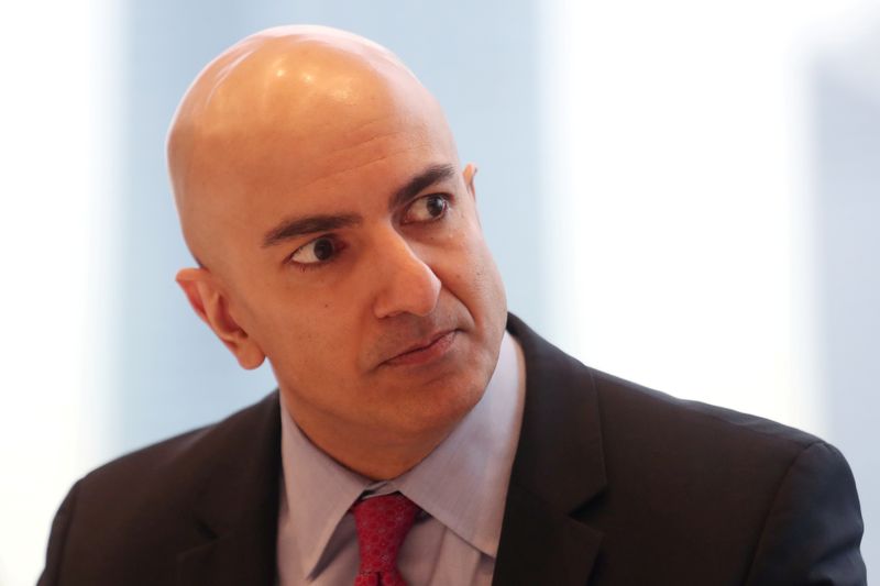 &copy; Reuters. FILE PHOTO: President of the Federal Reserve Bank on Minneapolis Neel Kashkari listens to a question during an interview in New York