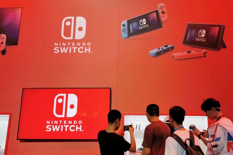 &copy; Reuters. Stand de Nintendo Switch en China Digital Entertainment Expo and Conference, también conocida como ChinaJoy, en Shanghái, China