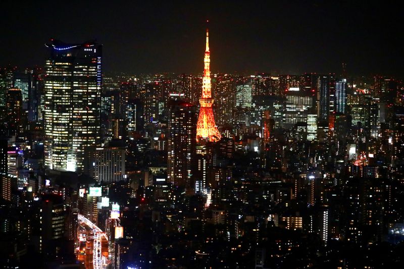 &copy; Reuters. A general view with Tokyo Tower is pictured in Tokyo