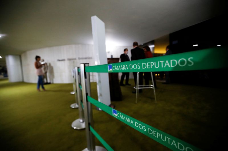 © Reuters. Entrada do plenário da Câmara dos Deputados, em Brasília (DF)