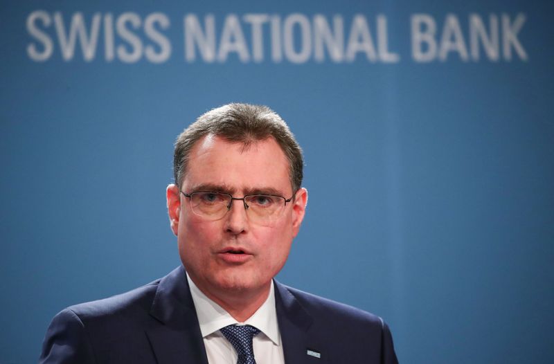 &copy; Reuters. FILE PHOTO:  Swiss National Bank&apos;s end-of-the-year conference in Bern