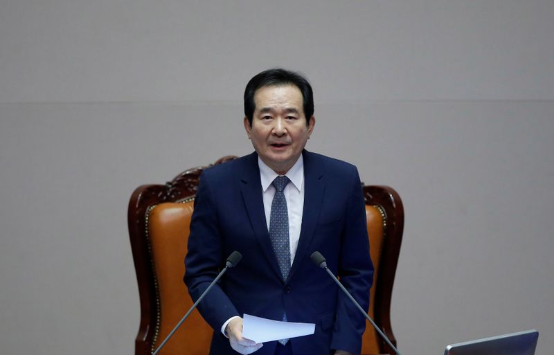 &copy; Reuters. 韓国首相、首都でのコロナ封じ込めに全力挙げると表明