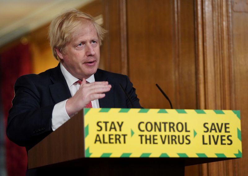 &copy; Reuters. Daily COVID-19 News Conference in London