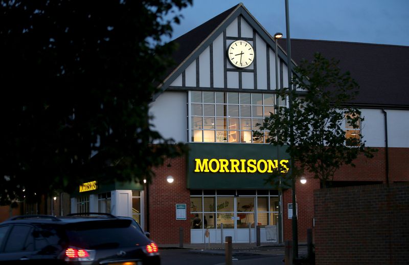 © Reuters. FILE PHOTO: A Morrisons supermarket is seen in Weybridge