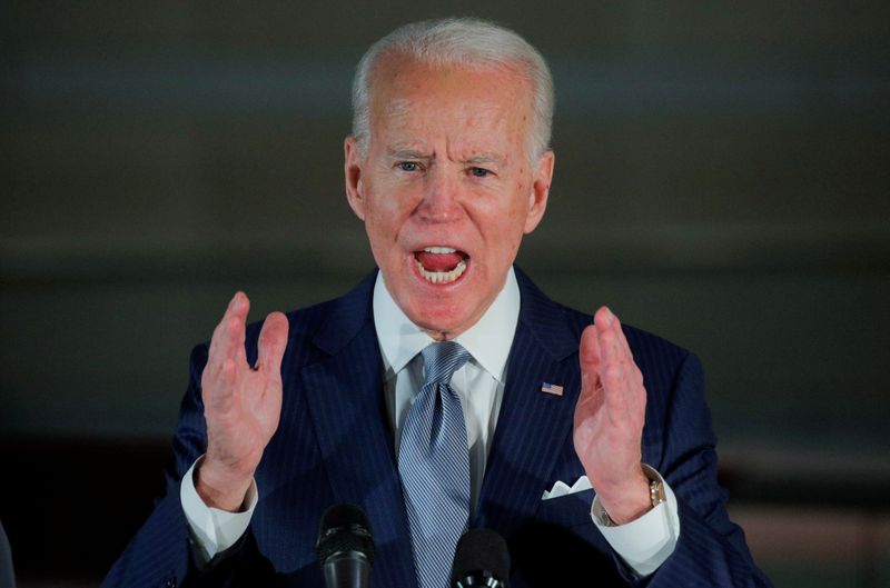 &copy; Reuters. Candidato presidencial democrata dos EUA Joe Biden