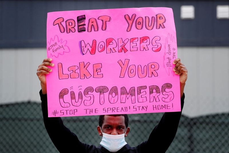 © Reuters. FILE PHOTO: The spread of the coronavirus disease (COVID-19) in New York