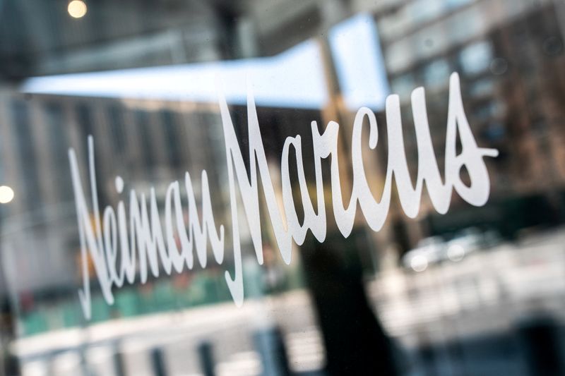 &copy; Reuters. FILE PHOTO: The signage outside the Neiman Marcus store is seen in New York
