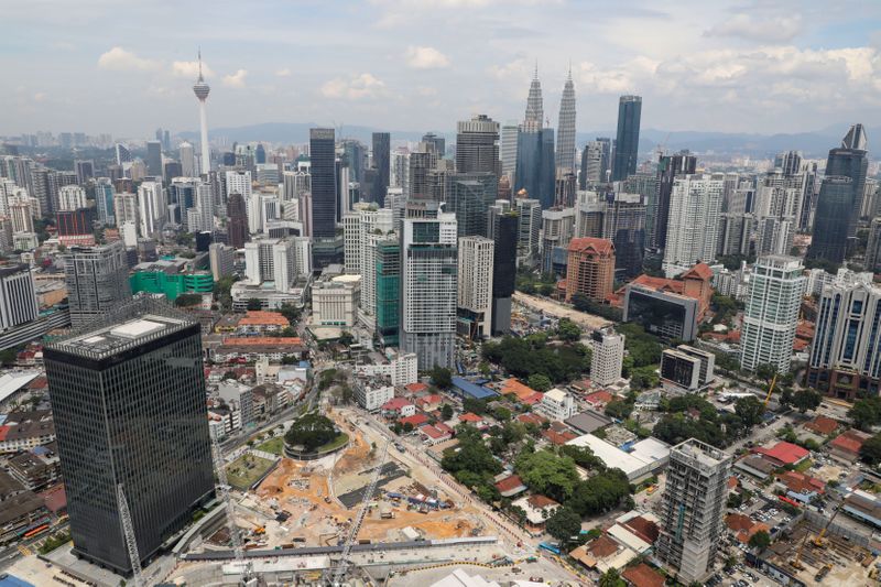 &copy; Reuters. FILE PHOTO: A view of the city skyline in Kuala Lumpur