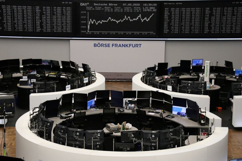 &copy; Reuters. The German share price index DAX graph is pictured at the stock exchange in Frankfurt