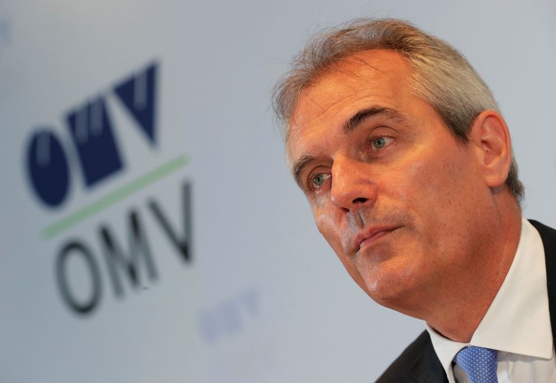 &copy; Reuters. Chief executive of Austrian energy group OMV Seele addresses a news conference in Vienna
