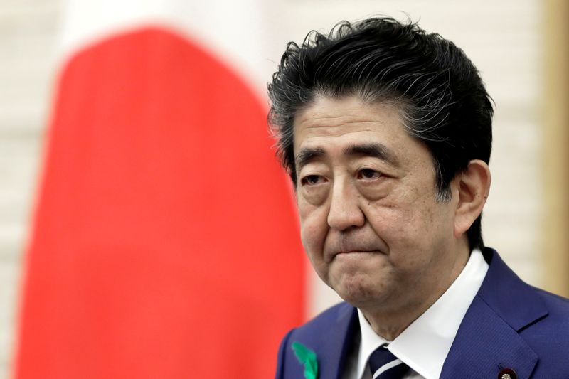 &copy; Reuters. FILE PHOTO:Japan&apos;s Prime Minister Shinzo Abe&apos;s news conference in Tokyo