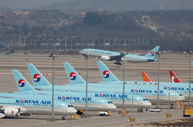 &copy; Reuters. 大韓航空の第1四半期は6700万ドルの営業赤字に転落、コロナ直撃