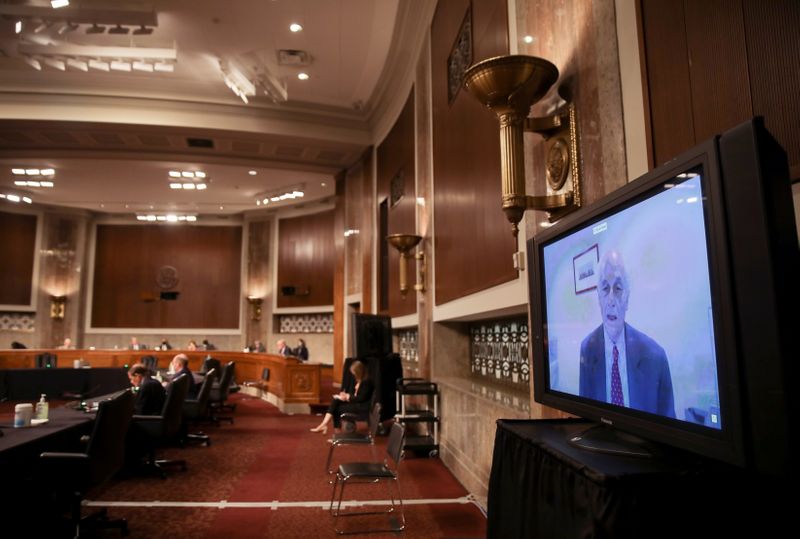 &copy; Reuters. FILE PHOTO: Senate Judiciary Committee holds hearing on coronavirus outbreak on Capitol Hill in Washington