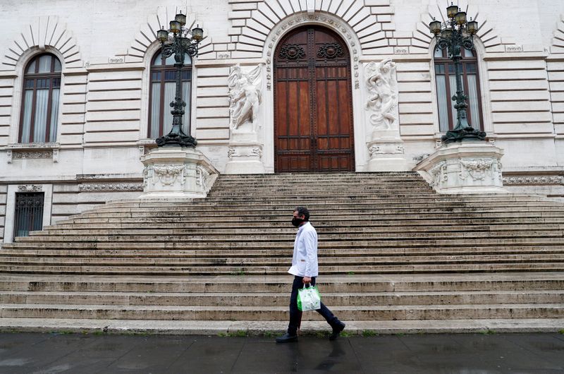 &copy; Reuters. FILE PHOTO: Spread of the coronavirus disease (COVID-19) in Rome