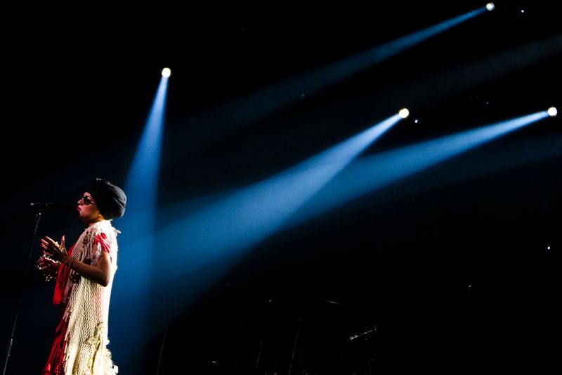 © Reuters. U.S. singer Gardot performs during the 46th Montreux Jazz Festival