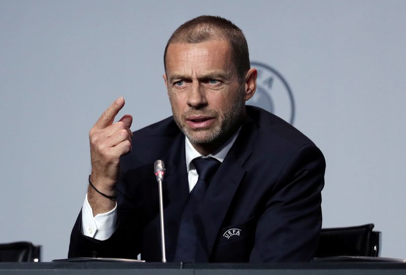 &copy; Reuters. رئيس اليويفا: موسم كرة القدم في أوروبا ينتهي في أغسطس