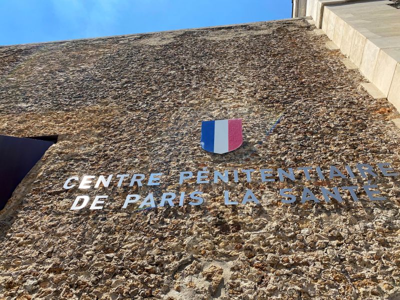 &copy; Reuters. FILE PHOTO:  Outside view of La Sante prison, where Rwanda genocide suspect Felicien Kabuga is being held, according to a source close to the investigation, in Paris