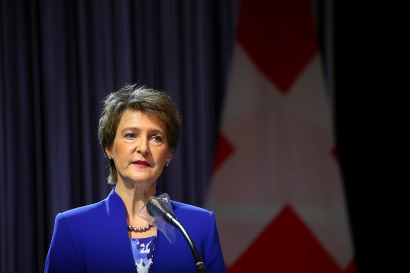&copy; Reuters. رئيسة سويسرا تفتتح اجتماع منظمة الصحة بالإشادة بمديرها