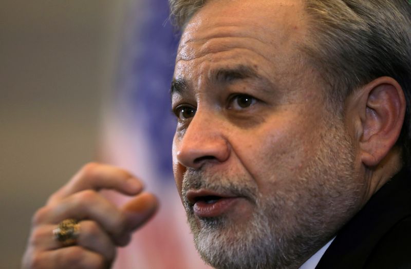 &copy; Reuters. FILE PHOTO: U.S. Secretary of Energy Dan Brouillette speaks with journalists during a roundtable in Rio de Janeiro