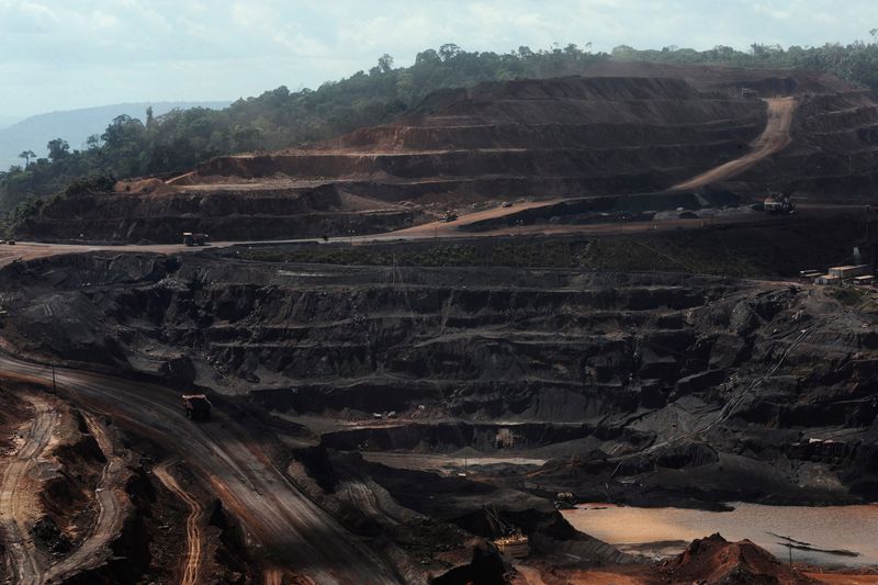 © Reuters. Área de mineração pertencente à Vale em Paraupebas (PA)