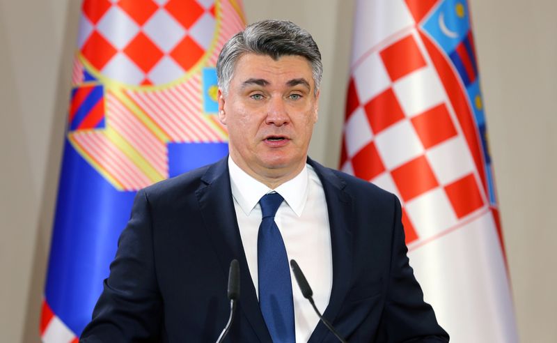 &copy; Reuters. رئيس كرواتيا يدعو إلى انتخابات برلمانية في الخامس من يوليو