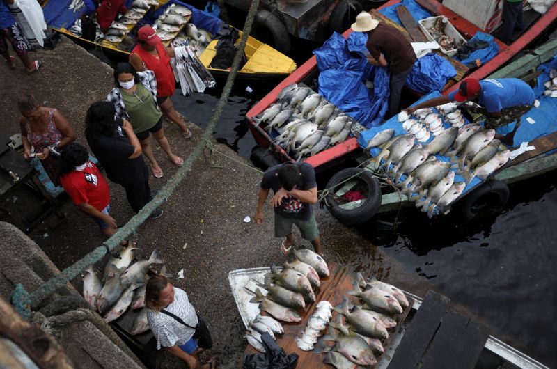 &copy; Reuters. Mercado de peixes em Manaus (AM) em meio à pandemia de coronavírus