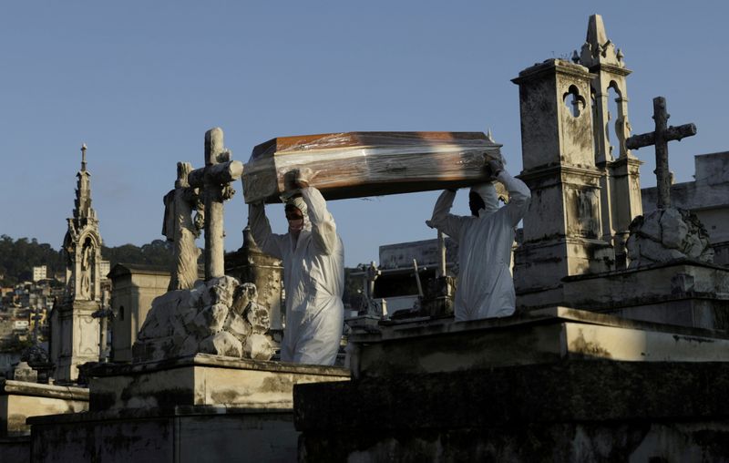 &copy; Reuters. FILE PHOTO: Outbreak of the coronavirus disease (COVID-19), in Rio de Janeiro