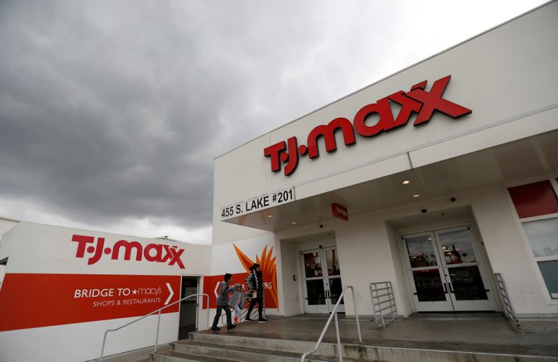 &copy; Reuters. A T.J. Maxx store which is owned by TJX Cos Inc in Pasadena