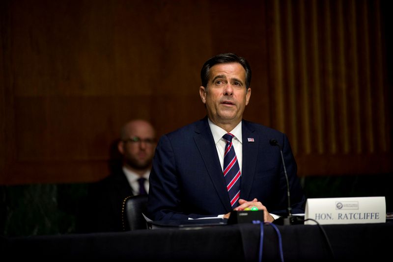 &copy; Reuters. FILE PHOTO: U.S. Rep. John Ratcliffe testifies before a Senate Intelligence Committee nomination hearing on Capitol Hill in Washington