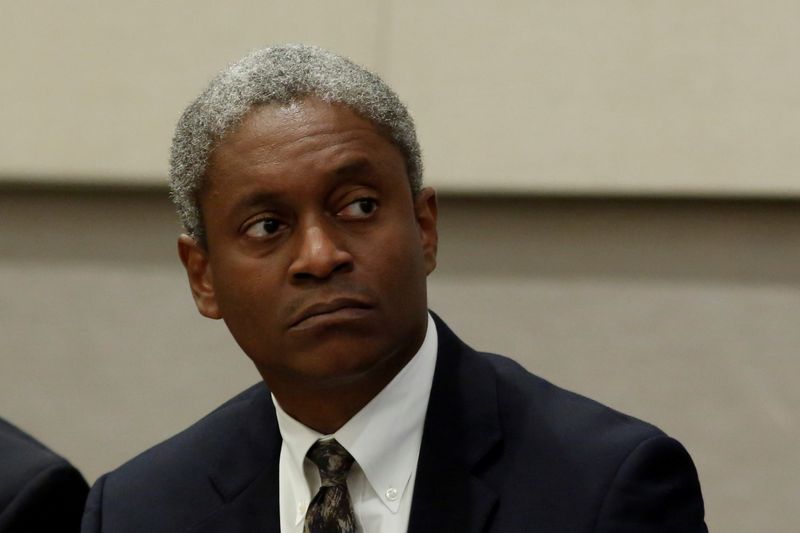 &copy; Reuters. FILE PHOTO: Federal Reserve Bank of Atlanta President Raphael Bostic participates in a panel discussion in Atlanta