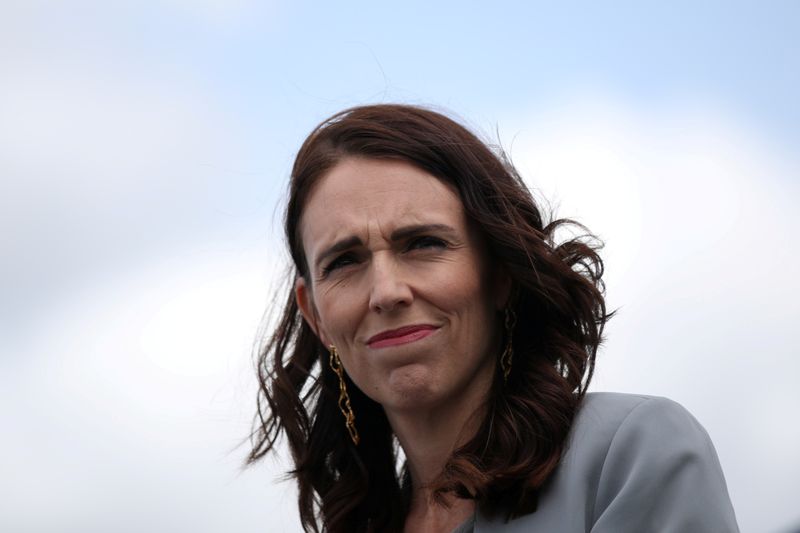 &copy; Reuters. FILE PHOTO: New Zealand Prime Minister Ardern is seen during a joint press conference at Admiralty House in Sydney