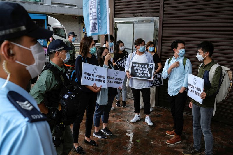 &copy; Reuters. 香港の民主派活動家、国家安全法への抗議デモ呼び掛け