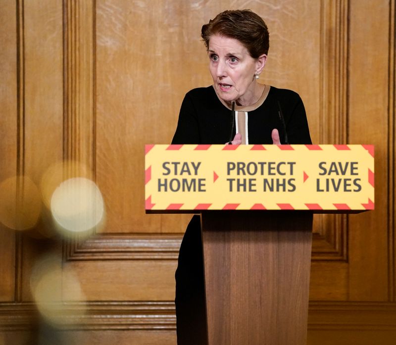 &copy; Reuters. Daily COVID-19 News Conference in London