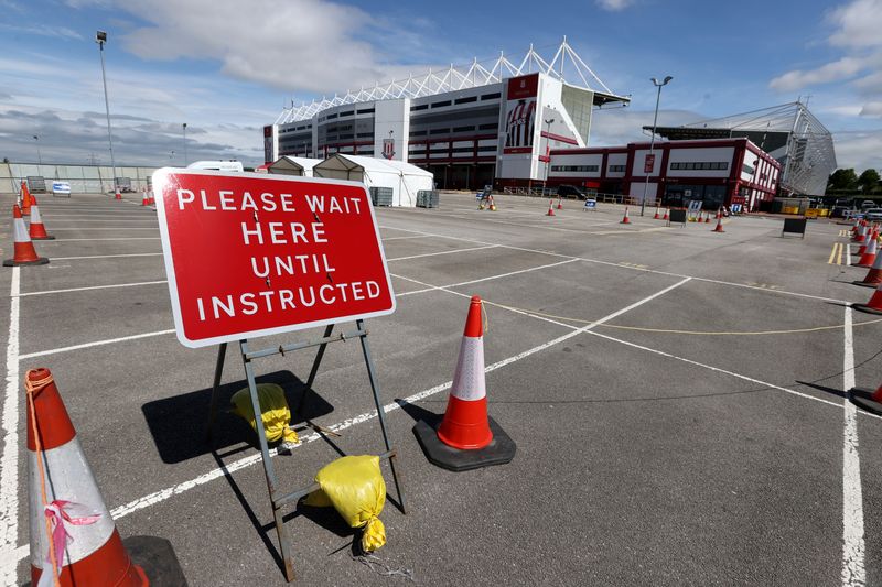 &copy; Reuters. Outbreak of the coronavirus disease (COVID-19) in Stoke-on-Trent