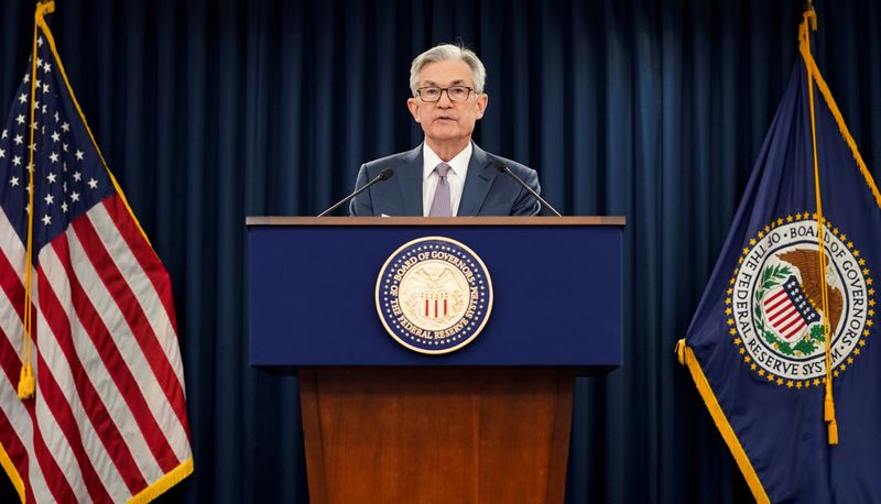 &copy; Reuters. FILE PHOTO: U.S. Federal Reserve Chairman Jerome Powell  speaks in Washington