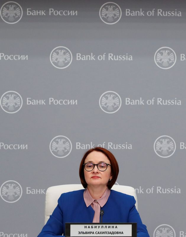 &copy; Reuters. Presidente do BC da Rússia, Elvira Nabiullina