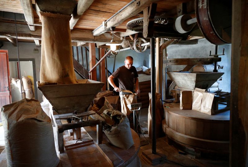 &copy; Reuters. Hollange watermill production during the coronavirus disease (COVID-19) outbreak in Fauvillers