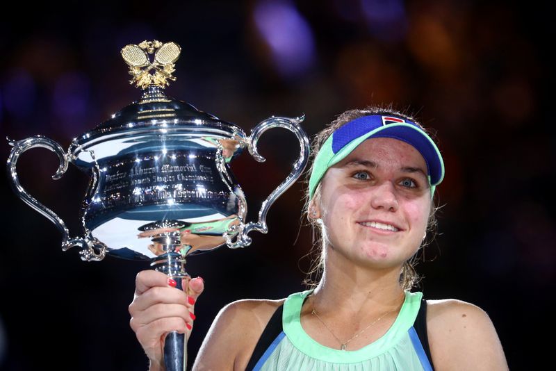 &copy; Reuters. FILE PHOTO: Tennis - Australian Open - Women&apos;s Singles Final