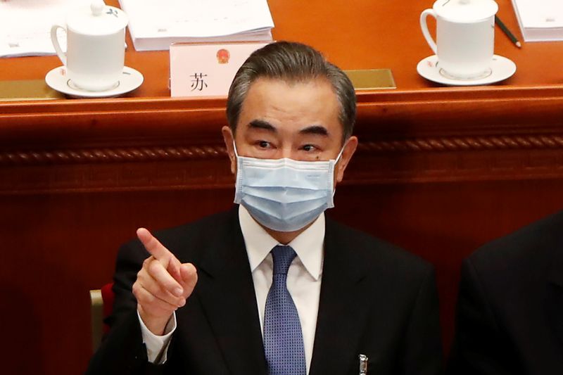 &copy; Reuters. FILE PHOTO: Chinese Foreign Minister Wang Yi attends the opening session of NPC in Beijing