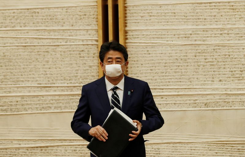 © Reuters. Primeiro-ministro do Japão, Shinzo Abe, em Tóquio