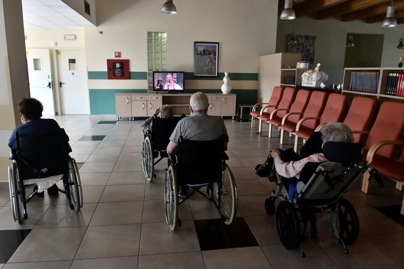 &copy; Reuters. An Italian nursing home during the coronavirus disease (COVID-19) outbreak