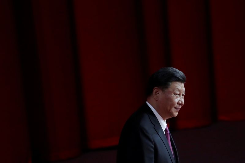 &copy; Reuters. Presidente da China, Xi Jinping, chega em apresentação em Macau