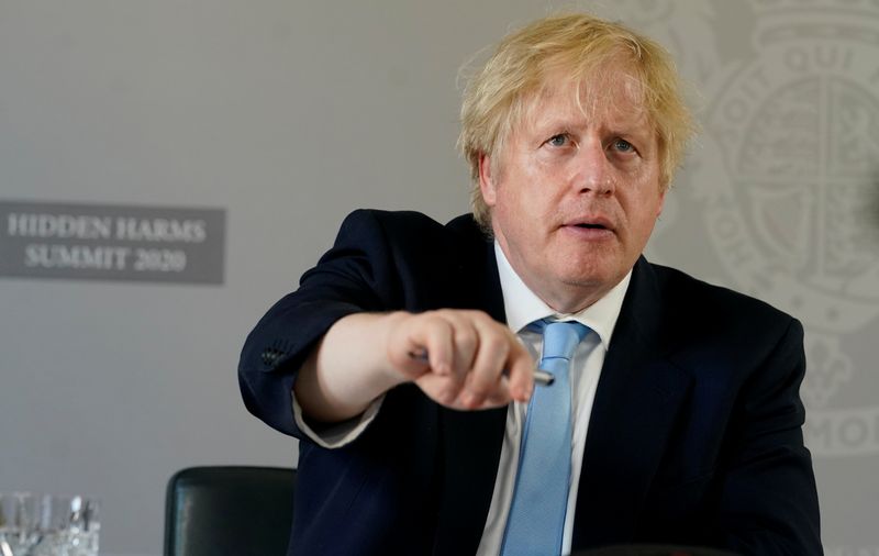&copy; Reuters. Premiê britânico, Boris Johnson, em Londres