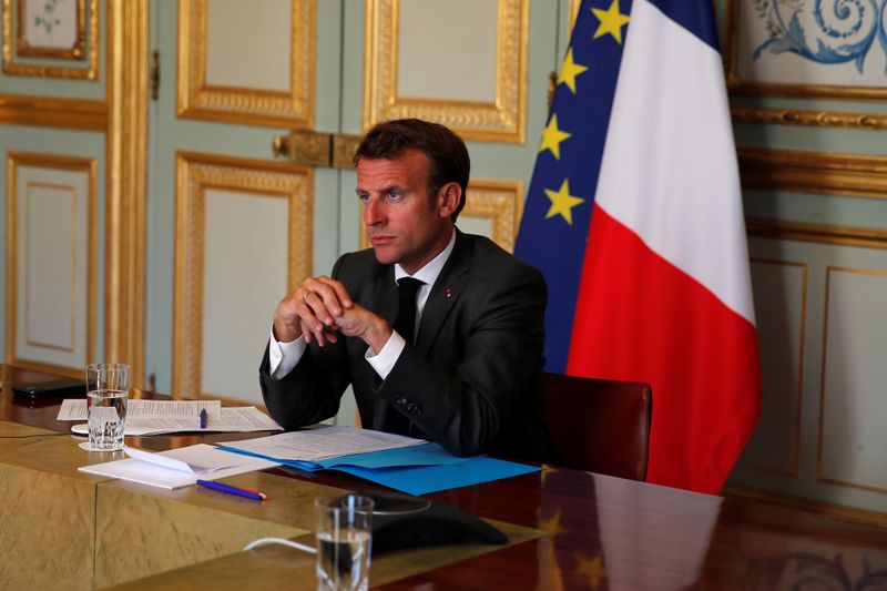 &copy; Reuters. FOTO DE ARCHIVO: El presidente de Francia, Emmanuel Macron, en París