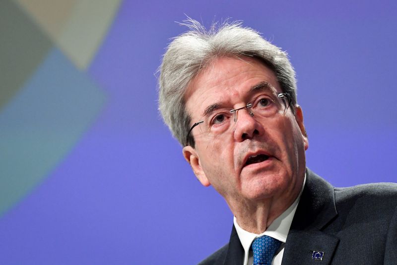 &copy; Reuters. FOTO DE ARCHIVO: Paolo Gentiloni en Bruselas