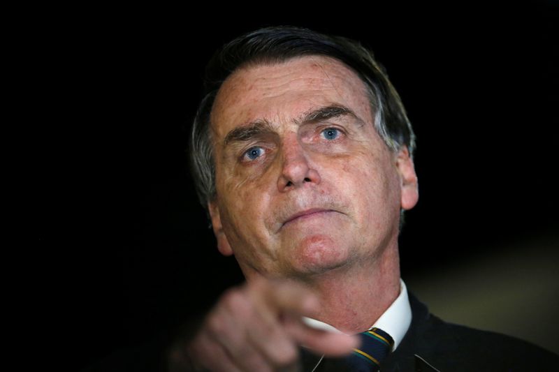 &copy; Reuters. Bolsonaro chega ao Palácio da Alvorada, em Brasília